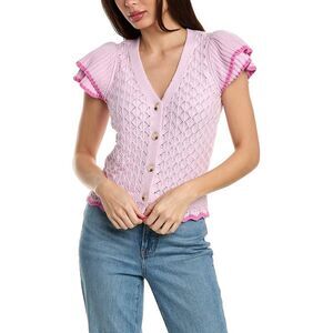 Design History V-Neck Button Front Sweater